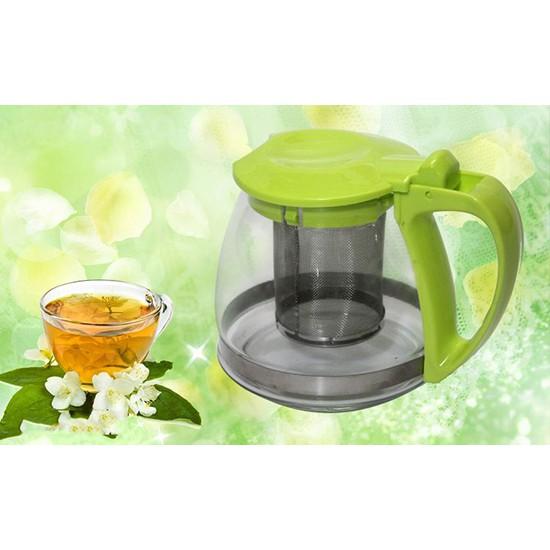 Ấm Pha Trà Thủy Tinh Có Lưới Lọc