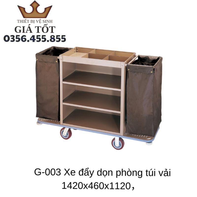 Xe dọn phòng khách sạn,nhà nghỉ 2 túi G-003