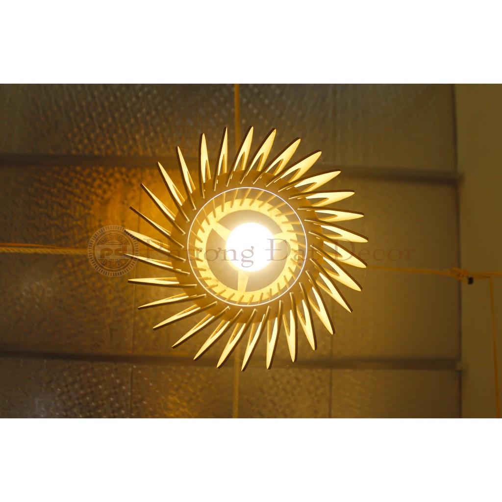 Đèn Gỗ Hình Tròn Trang Trí