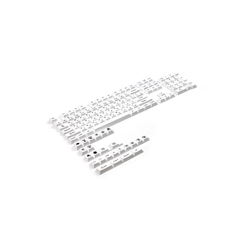 HSV 135Keys Set Cherry Profile Custom Keycaps PBT Dye Sublimation  Keycaps Set for Gateron Kailh Cherry MX Switches White
