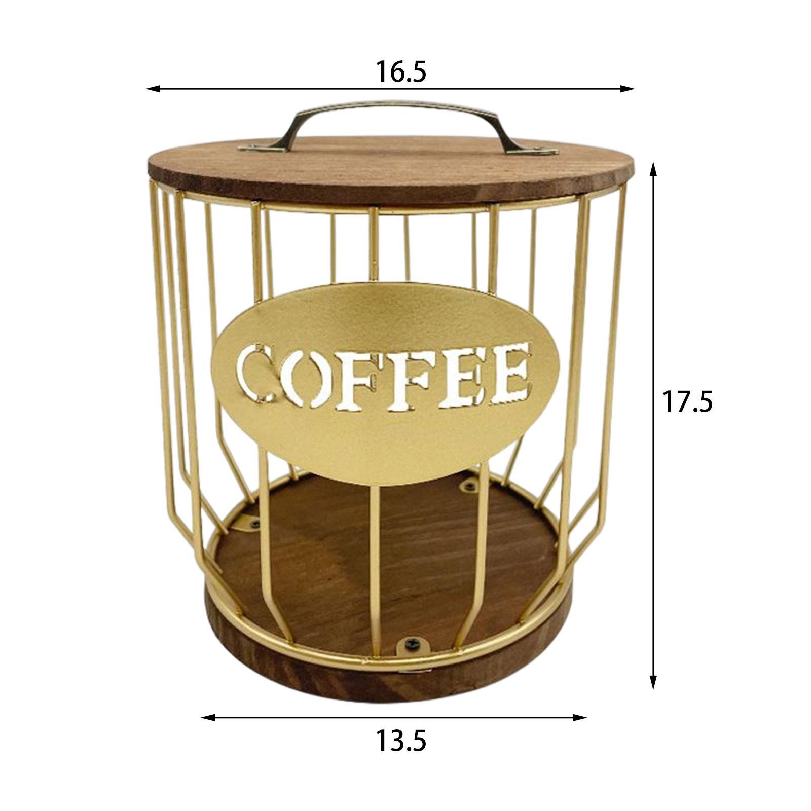 Coffee Pod Holder Coffee Bar Accessories Coffee Capsule Cages for Countertop Coffee Bar Decor