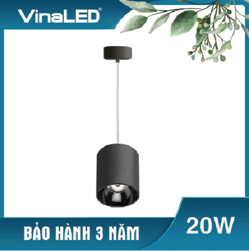 Đèn treo trần 20W mẫu D VINALED - Trắng