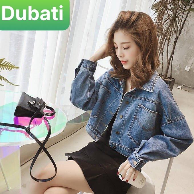 ÁO KHOÁC JEAN NỮ 3 CÚC SAU CÁ TÍNH THỜI TRANG SIÊU HOT- DUBATI FASHION