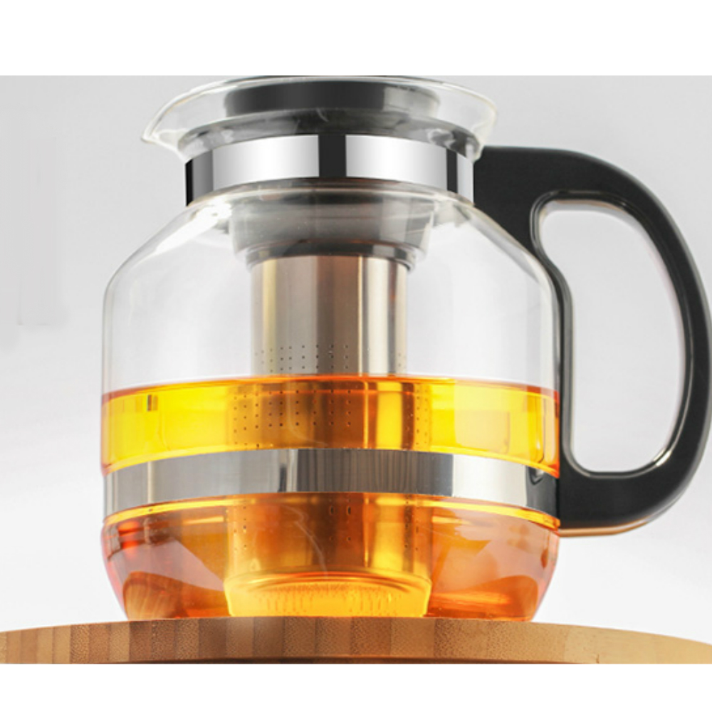 Bình Trà Thuỷ Tinh Cao Cấp Dung Tích 1600ML , Lõi Lọc Inox 304 - Giao Mẫu Ngẫu Nhiên