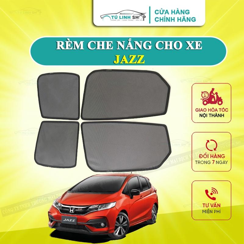 Rèm che nắng nam châm cho xe Honda Jazz, bộ 4 tấm cho 4 cửa, hàng loại 1 cao cấp nhất, vừa khít kính