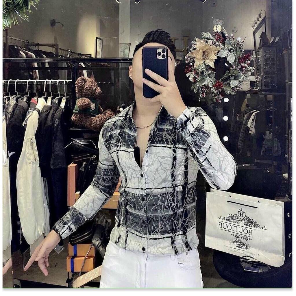ÁO SƠ MI NAM TAY DÀI KẺ SỌC VÀ HỌA TIẾC SIÊU NGẦU MẪU MỚI NHẤT HIỆN NAY