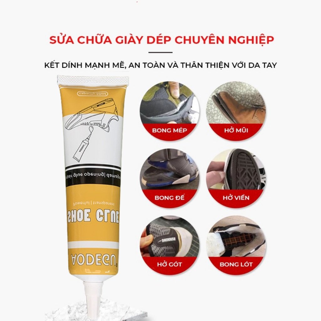 Keo Dán Giày Dép Trong Suốt Siêu Bám Dính Repair Shoe Glue 60Ml