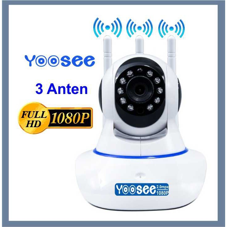 Camera IP WIFI trong nhà YooSee 2.0 ( 3 anten, 11 Led Full HD 1080P)  + Thẻ nhớ 32G - Hàng chính hãng