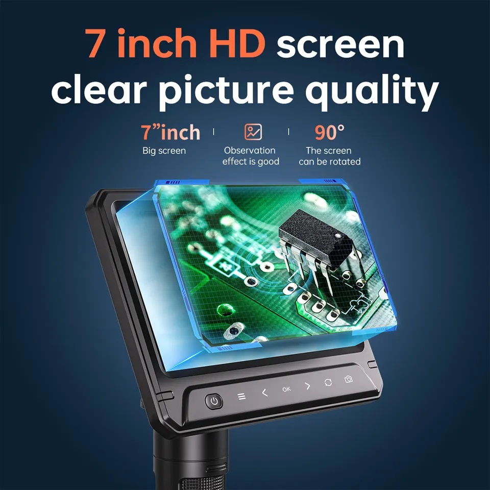 Kính hiển vi kỹ thuật số tích hợp camera Terino HD1200- IPS (Phóng đại 1200X, 7 Inch, 12MP) - Hàng chính hãng