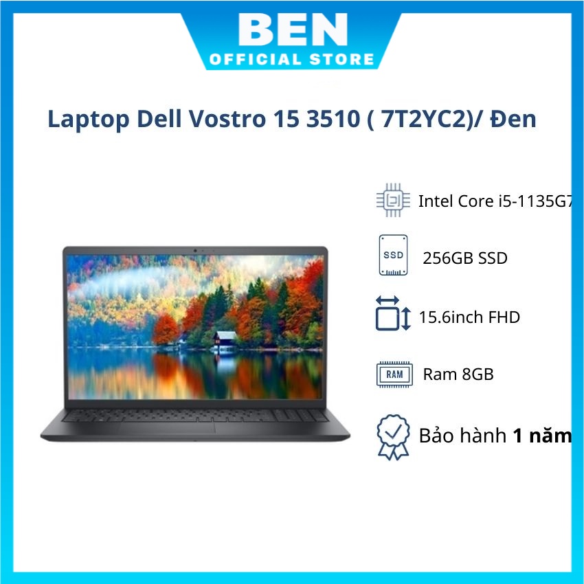 Laptop Dell Vostro 3510 7T2YC3 - Hàng chính hãng