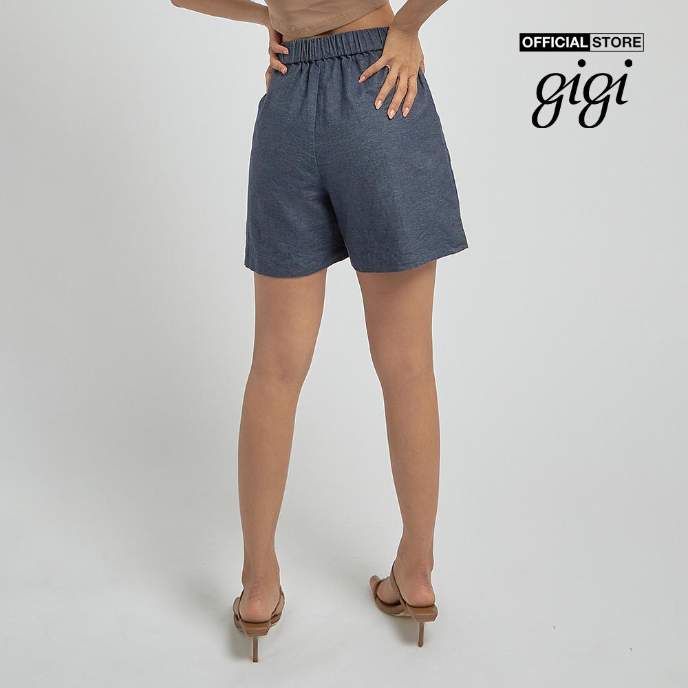 GIGI - Quần shorts nữ denim lưng thun phối túi thời trang G3402S212411