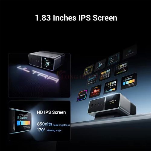 Bộ sạc nhanh Cuktech GaN Ultra 30 1USB 3Type-C 300W TA3005U - Hàng chính hãng