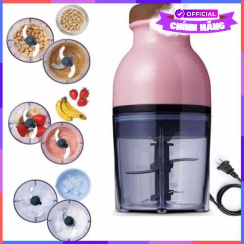 Máy Xay Sinh Tố Mini Vouller 2 Lưỡi Dao Inox 1.2L -Hồng - Hàng Chính Hãng