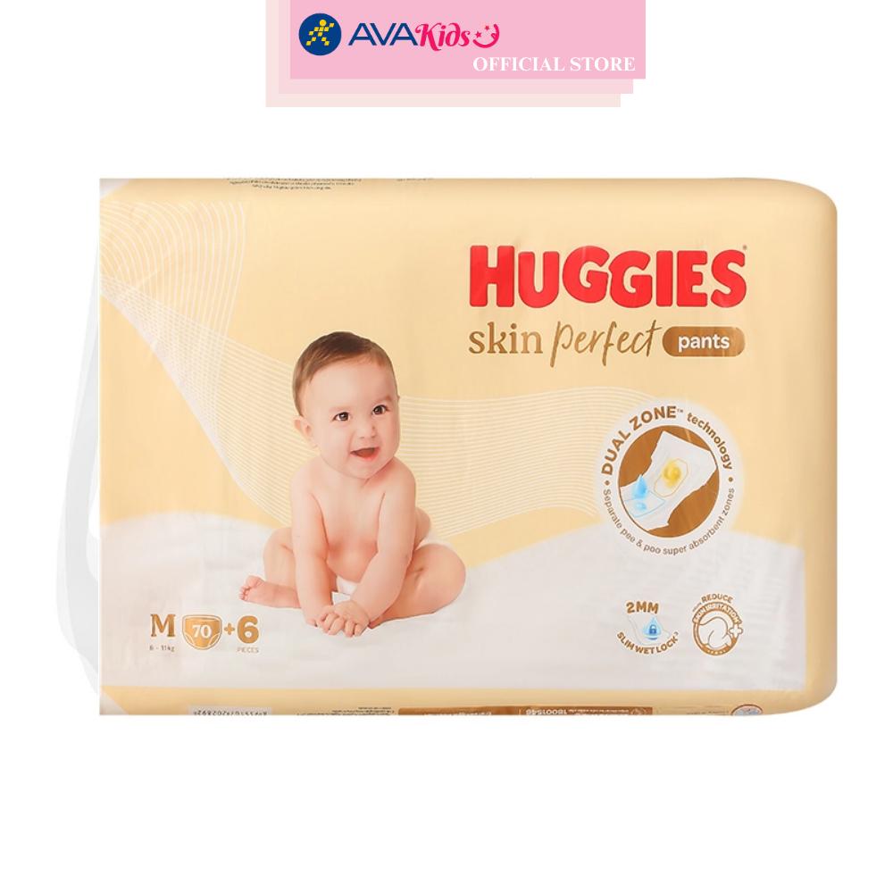 Tã quần Huggies Skin Perfect size M 70 + 6 miếng (6 - 11 kg)