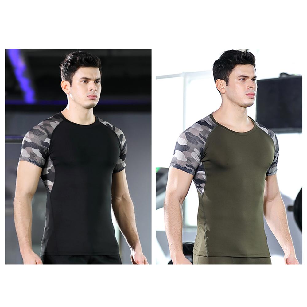 Áo thun nam nhanh khô thoáng khí, thích hợp cho nam chạy bộ, tập thể dục, hoạt động ngoài trời