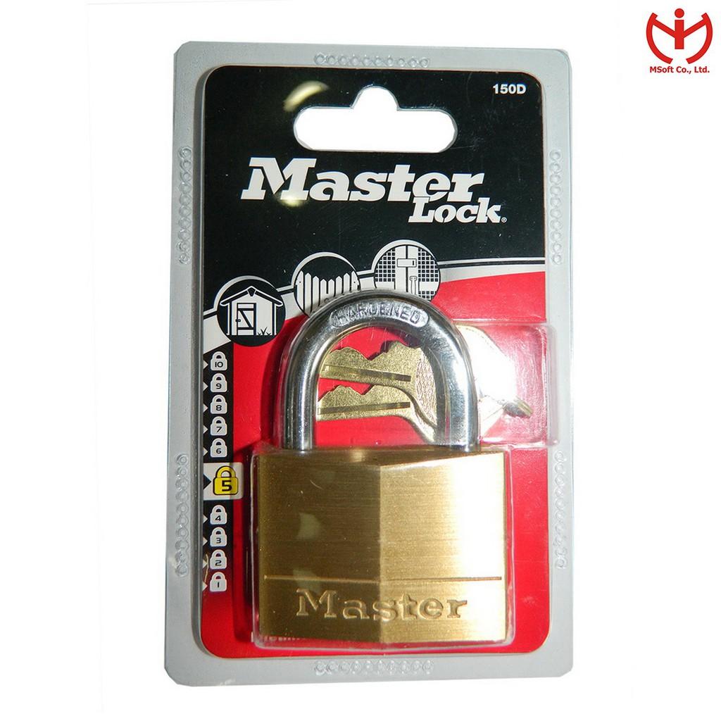 Ổ Khóa Master Lock 150 EURD Thân Đồng Rộng 50mm 2 Chìa Răng Cưa