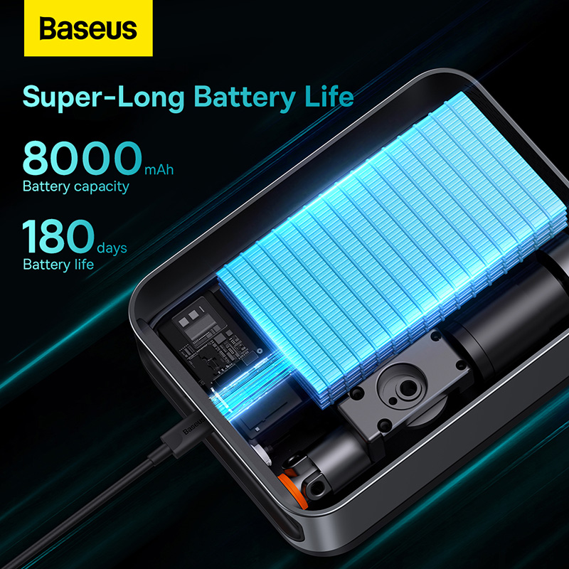 Bơm Lốp Đa Năng Kiêm Kích Bình Ô Tô Baseus Super Energy 2-in-1 Jump Starter(1000A)