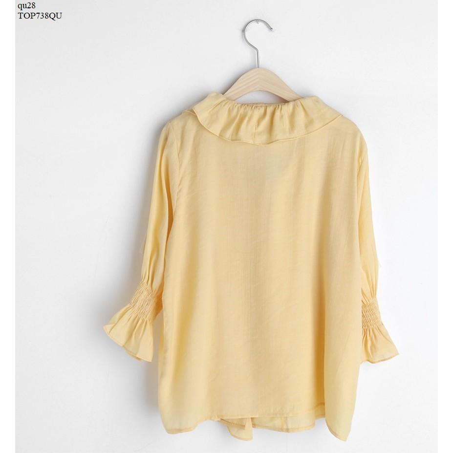 TOP654 ÁO KIỂU NỮ NHÚN BÈO