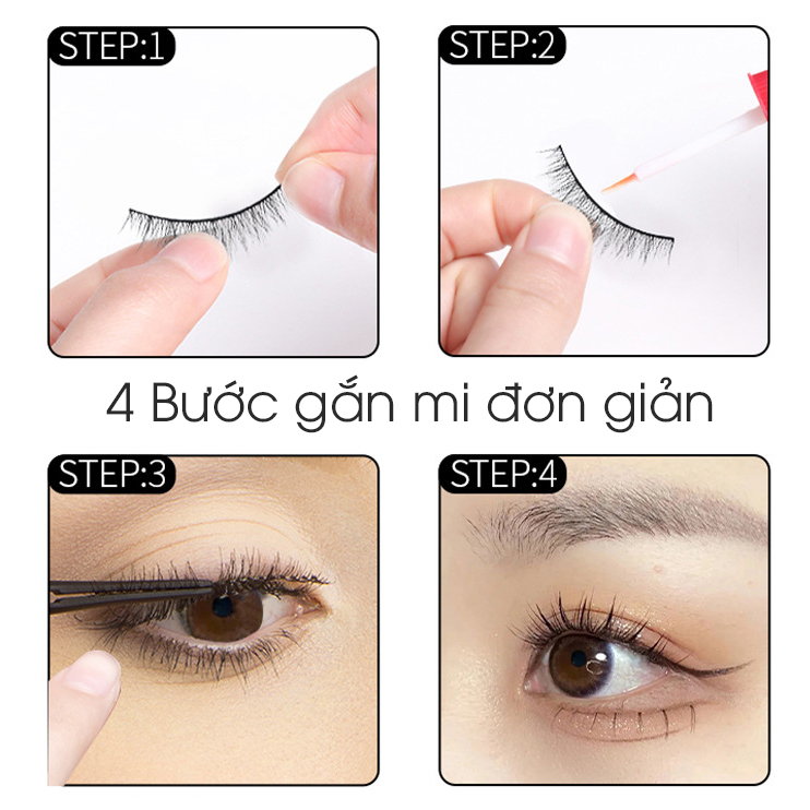 Bộ 5 Cặp Lông Mi Giả 3D Tự Nhiên Siêu Đẹp Chuyên Cho Makeup