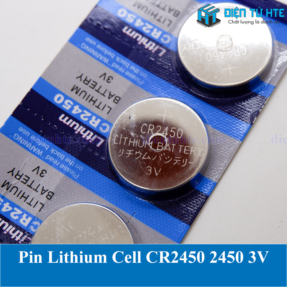 Pin Lithium Cell CR2450 2450 3V (trong vỉ) - 1 viên