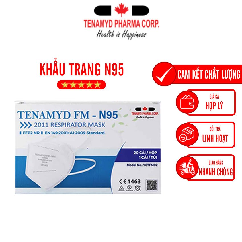 Khẩu Trang KF94 Người Lớn Tenamyd Chính Hãng