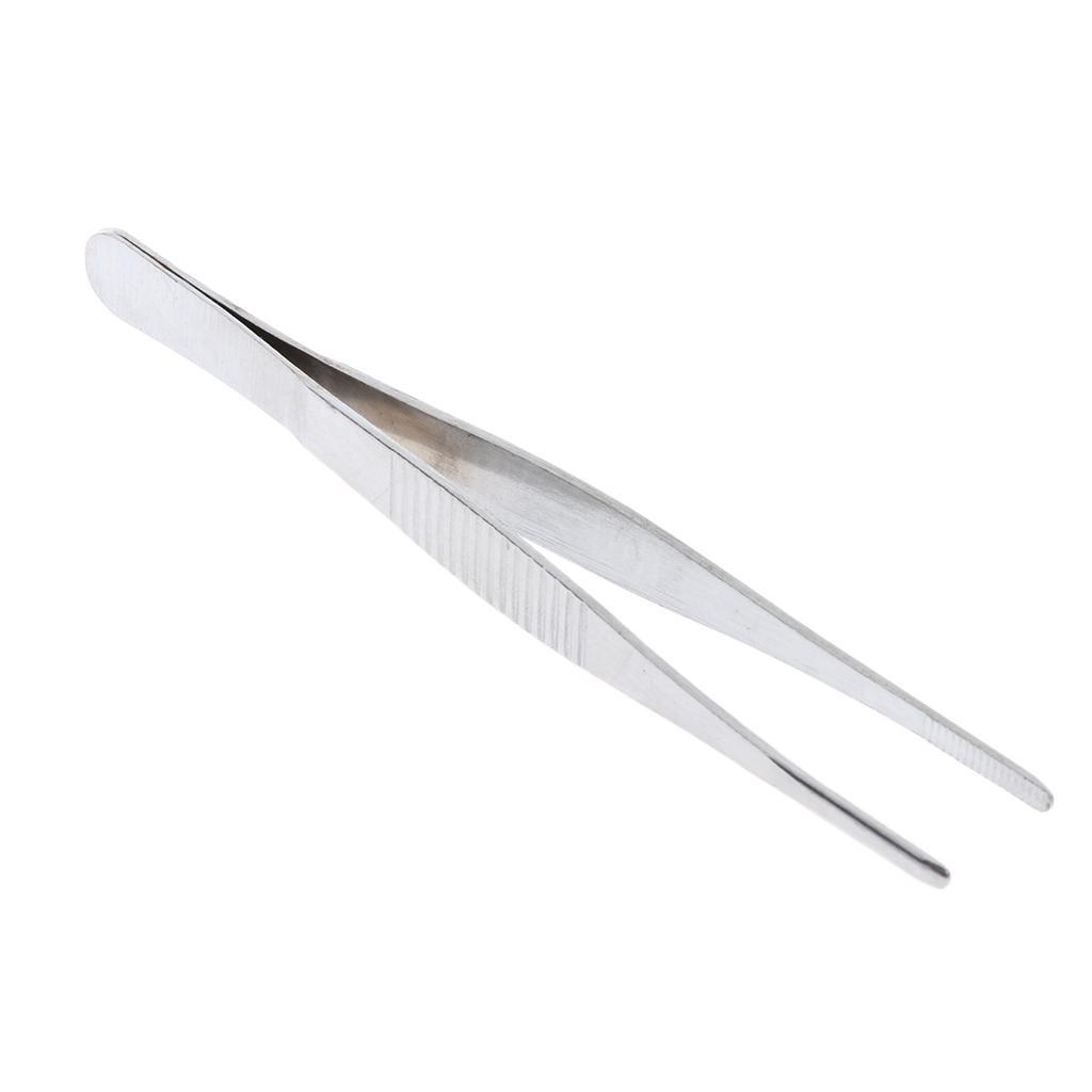 2-4pack 140mm/5.51" Stainless Steel Straight Tweezers for Detailed Work