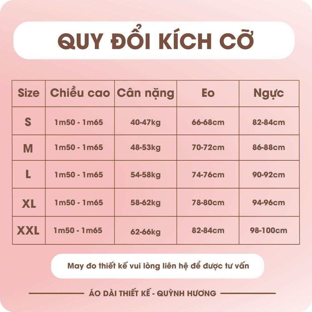 Áo dài Gấm xốp màu be đậm siêu xinh by Quỳnh Hương