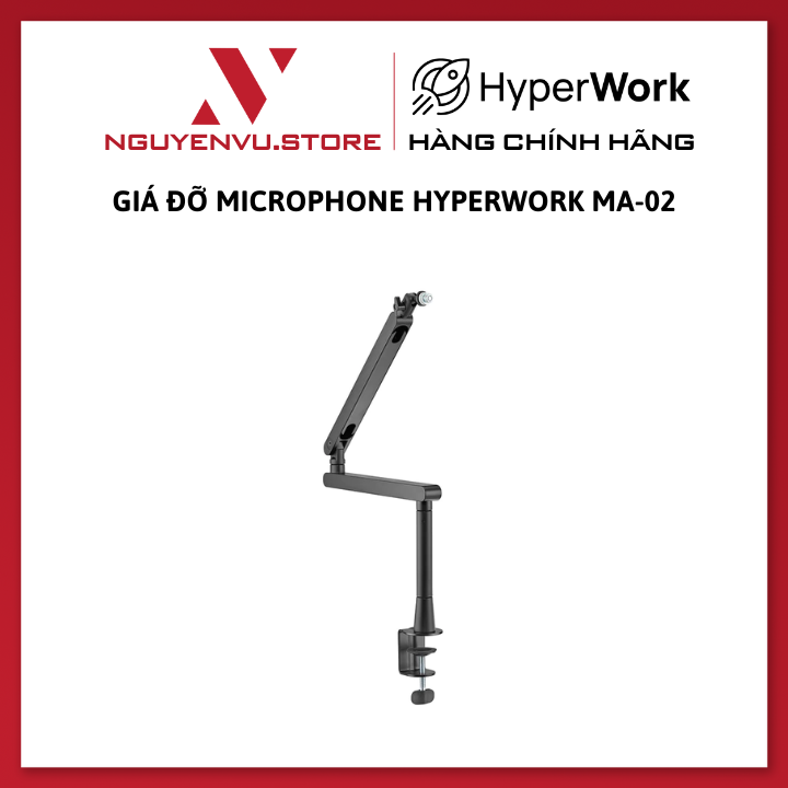 Giá đỡ màn hình Hyperwork Core Arm SA01 - Phù hợp màn 22 - 32&quot; - Tải trọng 2 -10Kg - Hàng Chính Hãng