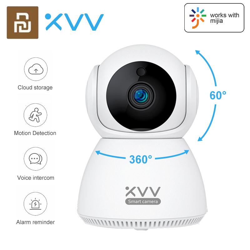 Camera IP thông minh Xiaovv 2K 1296P Báo động 360 độ Liên lạc bằng giọng nói Phát hiện chuyển động Hồng ngoại Tầm nhìn ban đêm Cam cho ứng dụng Mi Home Màu sắc: Phổ thông 32GB SD