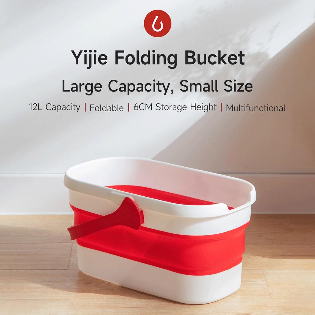 Xô lau chùi xe hơi nhà cửa Xiaomi Youpin Yijie 12L gấp gọn được tiện lợi