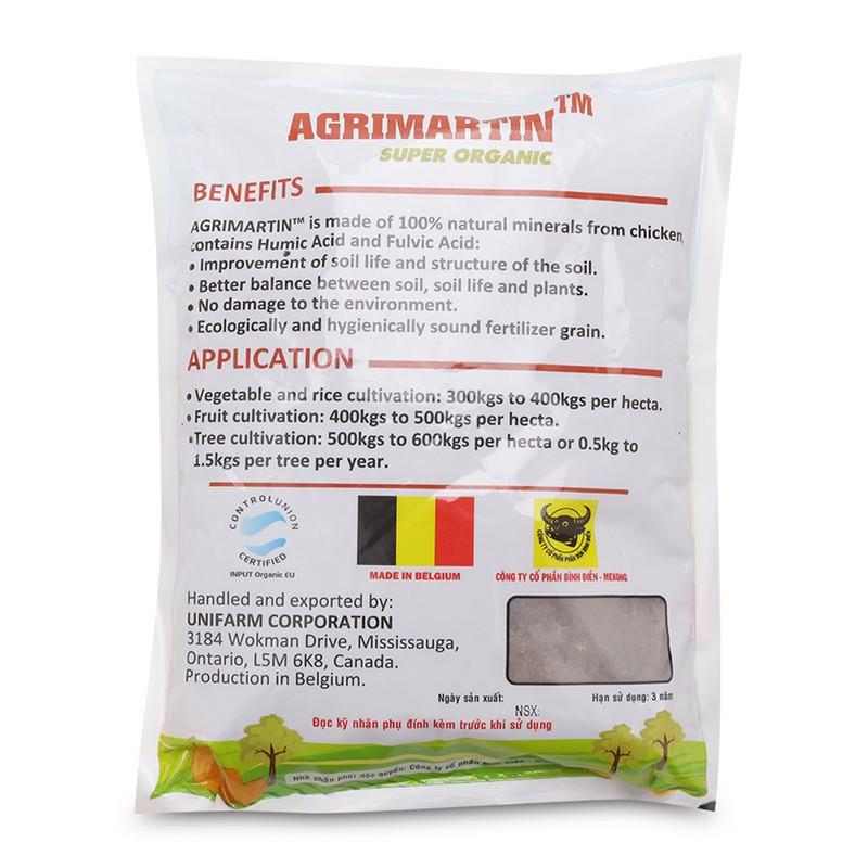 Phân Bón Hữu Cơ Agrimartin - 1 gói 1Kg