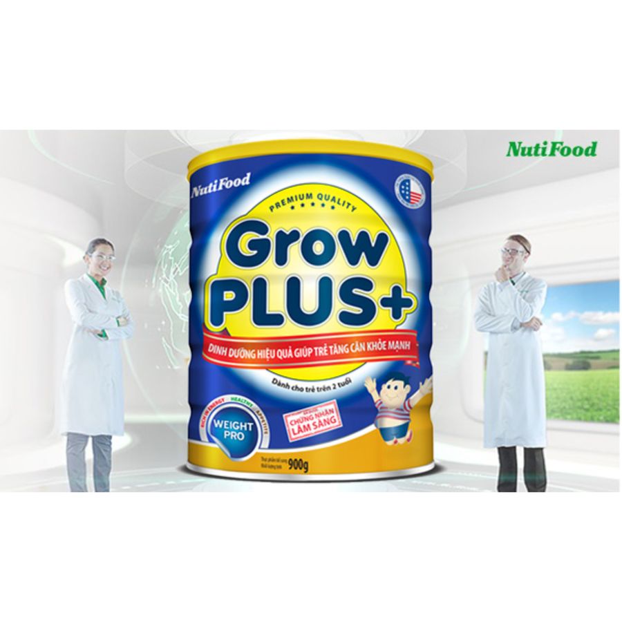 Sữa Bột Nutifood Grow Plus+ Xanh (900g)