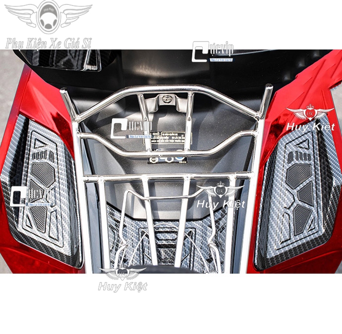 Ốp Gác Chân Em Bé Dành Cho AirBlade AB 2023 Đời Mới 160cc, 125cc, AirBlade 2020 - 2023 Xi Mạ Crom, Carbon, Đen Bóng
