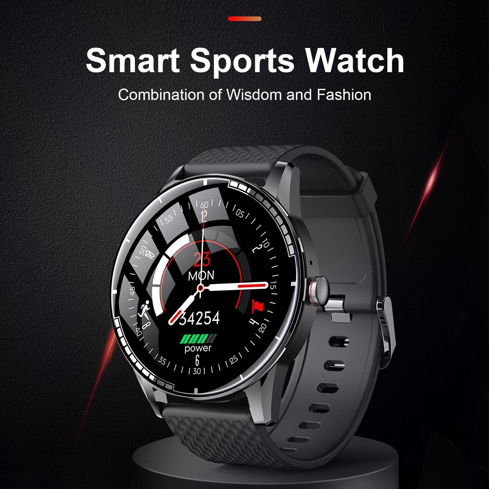 Bluetooth Smart Watch Waterproof Pedometer Sleep Monitor for Android IOS Black