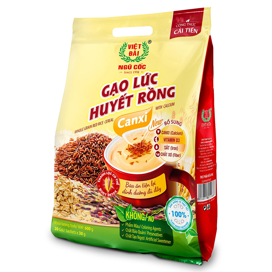 Gạo lức huyết rồng canxi 600gram