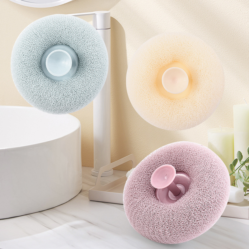 Bông tắm xơ lưới 3D giúp tạo bọt siêu nhanh, massage toàn thân có móc treo tiện dụng