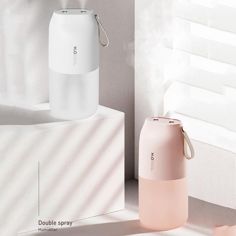 300Ml Máy Tạo Độ Ẩm Không Khí, Đôi Xịt H2O Xông Phòng Xông Tinh Tinh Dầu Khuếch Tán Tinh Dầu Phun Sương Tạo Cho Gia Đình