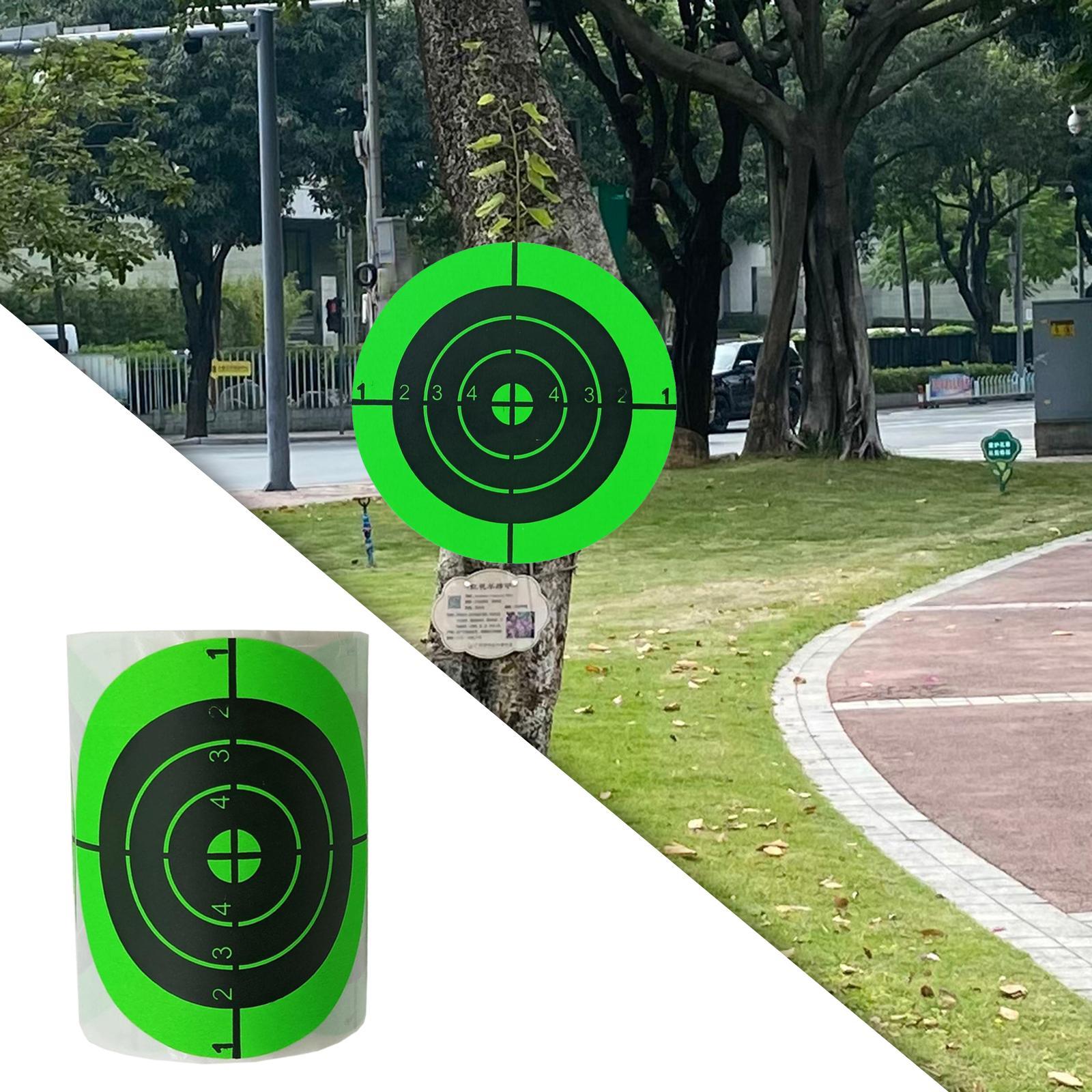 3"/7.50cm Splatter Stickers for Range Hunting Practice Green