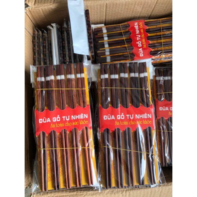 Vỉ 10 đôi đũa gỗ tự nhiên