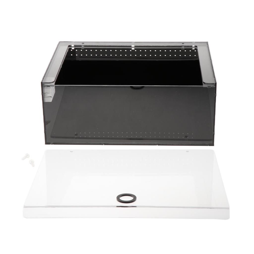 Acrylic Reptiles Terrariums Feeding Box For Turtle Snake Frog Small Animal