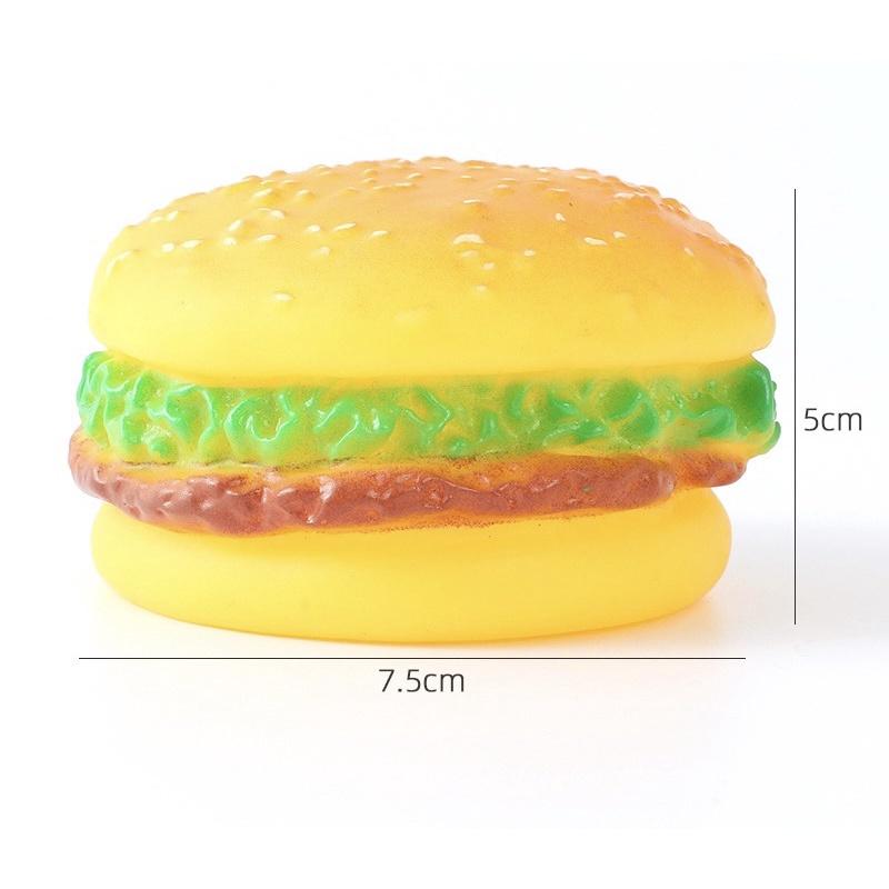 Đồ chơi Bánh Hamburger kêu bíp bíp cho chó mèo chơi giải tỏa stress - Đồ chơi cho chó mèo