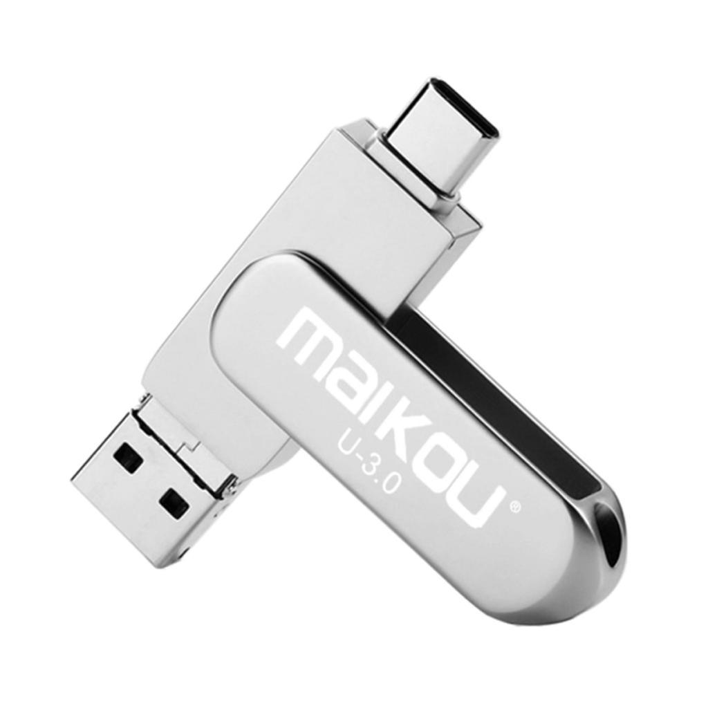 Kokiya Kim Loại 32GB 3in1 USB 3.0 Tốc Độ Cao Đèn LED Cho Điện Thoại Android Loại C Viên Các Thiết Bị gậy Chụp Ảnh Cho Mi