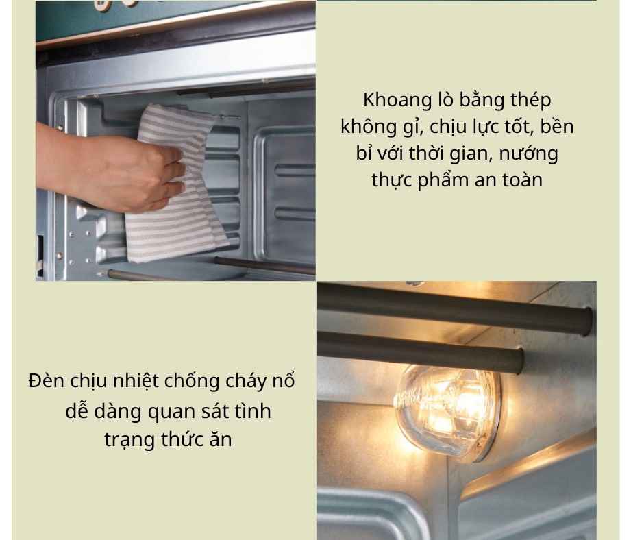 Lò nướng kiêm nồi chiên không dầu ACA