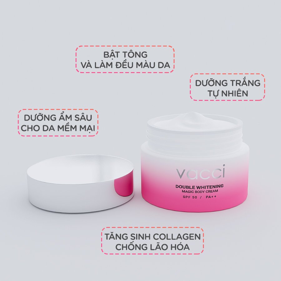 Kem Dưỡng Trang Điểm Trắng Da Toàn Thân VACCI