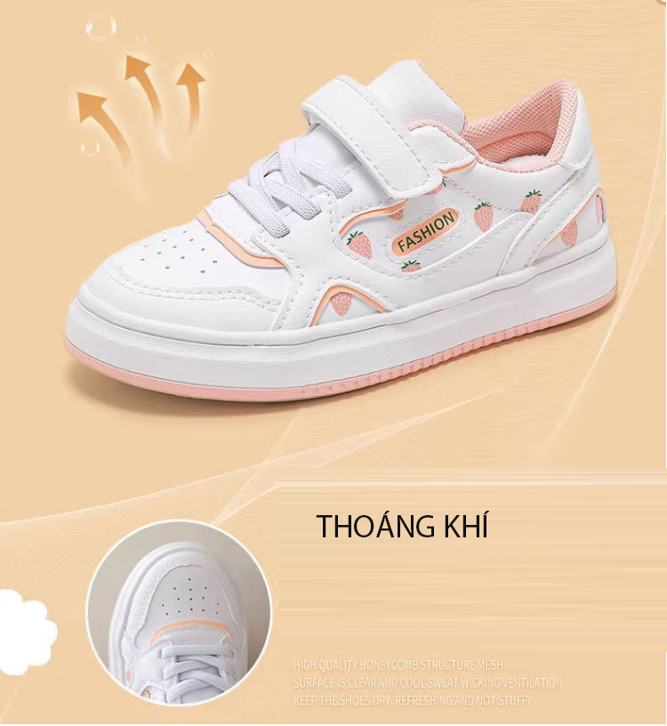 Giày thể thao cho bé – GTE9060, giày phong cách dễ thương, thoáng khi, đế êm nhẹ, chống trơn trượt