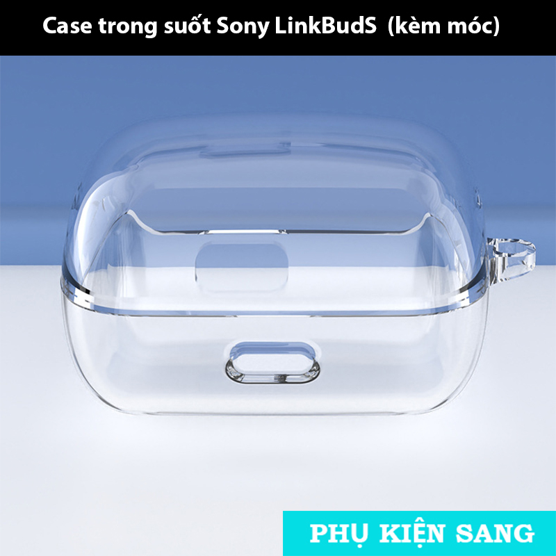 Case trong suốt TPU kèm móc treo cho Sony LinkBuds (WF-L900)