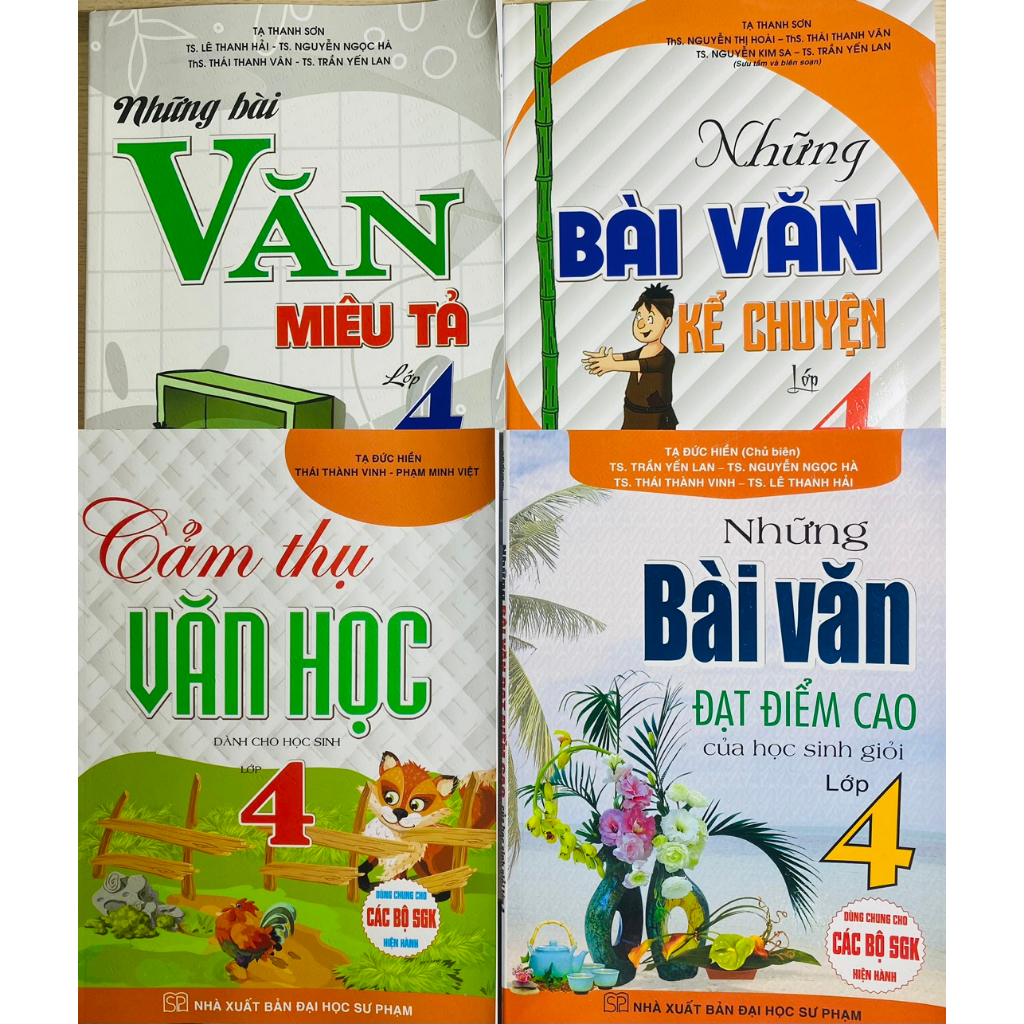 Combo 4 cuốn bổ trợ kiến thức Văn lớp 4