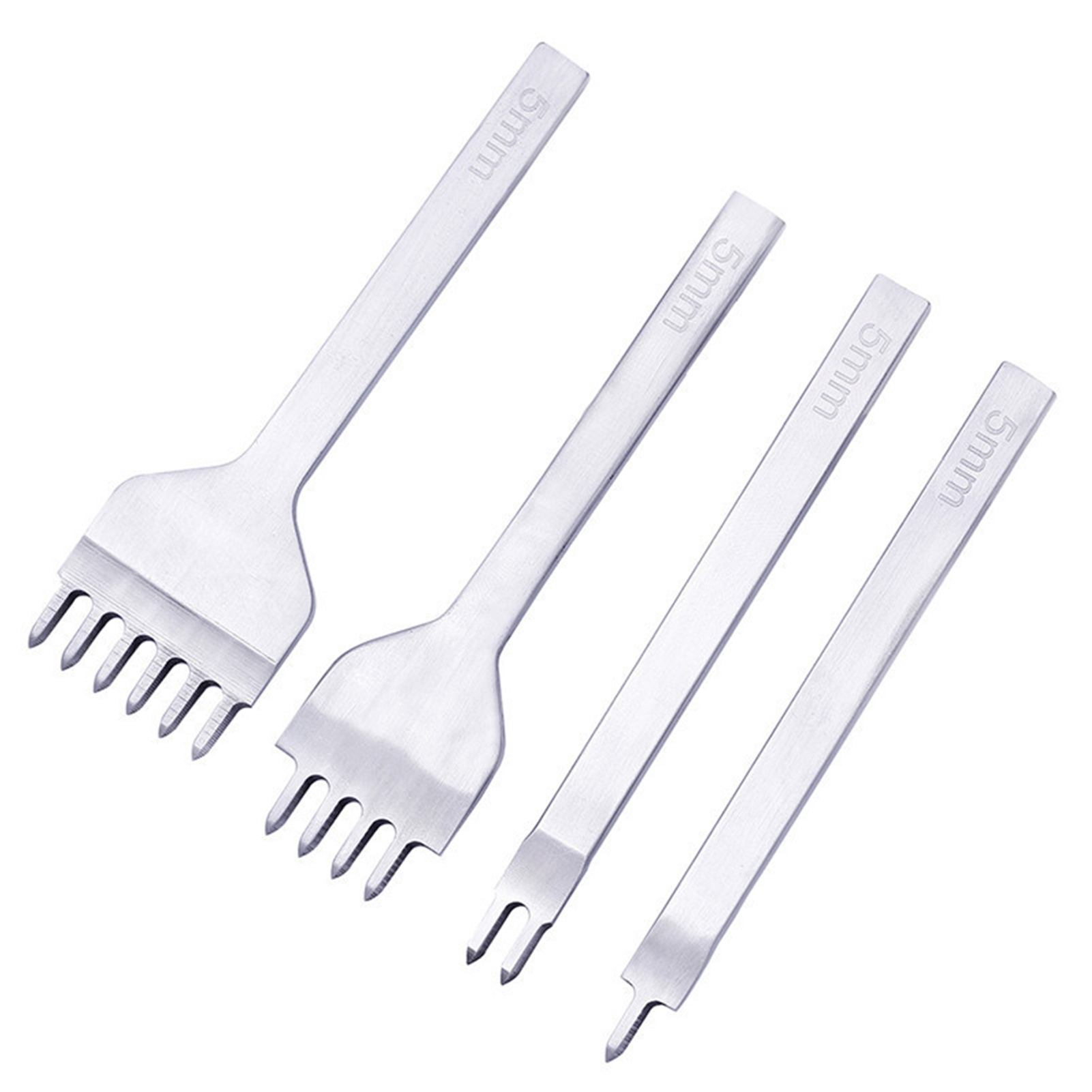 Bộ dụng cụ thủ công may da gồm bộ móng vuốt thép 4 x 4 mm, 19 Kim khâu da ,10 Dây chỉ bằng da sáp, 1 Ống may, 1 thước dây