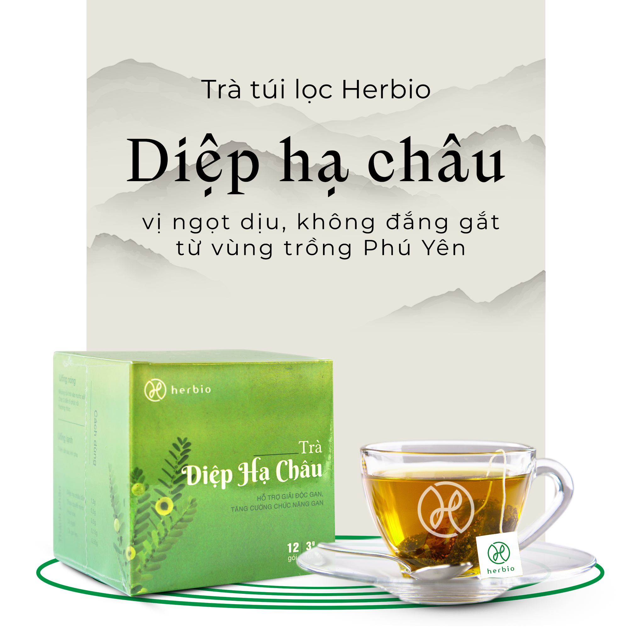 Món quà sức khoẻ 2023 - Túi Quà Tết 300,000 VND Kết Hợp 3 Loại Trà Thảo Mộc Herbio - Giúp thanh nhiệt, giải độc gan, giảm đầy bụng, bổ trợ tiêu hóa cho ngày Tết thêm trọn vẹn