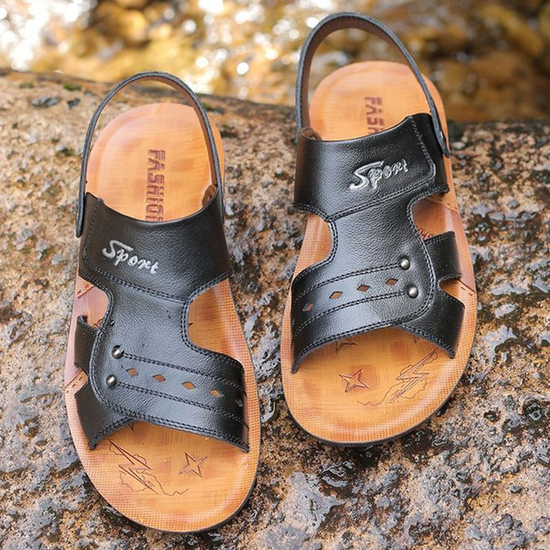 Dép Da PU Thời Trang Cho Nam